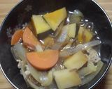 かぼちゃの豚汁：お雑煮/豚汁うどん作り方4写真