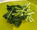 小松菜と鶏のカボチャシチュー作り方1写真