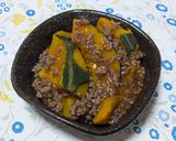 かぼちゃのひき肉あんかけ作り方7写真