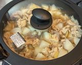 豚バラ大根とこんにゃくの味噌煮作り方7写真