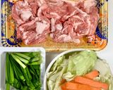 豚こま肉とニラの中華風野菜炒め作り方1写真