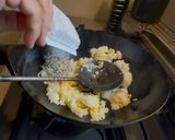 ピリッとシャキッと、わさび菜炒飯作り方4写真
