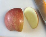 簡単！初心者の🔰パフェ風林檎の飾り🍎作り方1写真