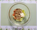 簡単今夜の夕飯！節約春キャベツ納豆キムチ作り方5写真