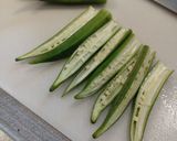 ✧簡単一品✧ガーリック焼きオクラのツナのせ♪作り方1写真