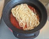 【シンプル】トマト缶と〇〇のパスタ作り方3写真