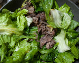 レタスと牛切り落とし肉の餡掛け作り方5写真