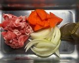 即席カレーうどん。作り方1写真