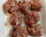豚こま肉のまんまる焼き作り方7写真