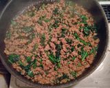 簡単⭐︎挽き肉とほうれん草のカレー風味炒め作り方3写真
