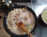 白菜クリーム煮のパスタ作り方10写真
