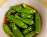 レンジで簡単！丸ごとピーマンの煮浸し作り方3写真