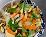 お一人様☆野菜たっぷりデリ風ウインナー丼作り方12写真