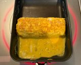 バジルが香るハムチーズ卵焼き（お弁当）作り方7写真