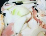 そぎ切りチキンのスキヤキ風あまから焼き作り方1写真