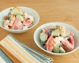 ささみとトマトときゅうりの七味マヨ和え作り方4写真
