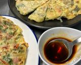 米粉でパリふわ！余り野菜でも極旨チヂミ作り方4写真