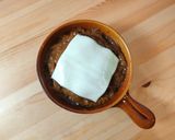 チーズとろ～り焼きカレーハンバーグドリア作り方4写真