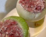 新玉ねぎ肉詰めのコンソメスープ煮。作り方7写真