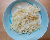 豚キャベツ炒めの塩ラーメン風焼きつけ麺作り方3写真