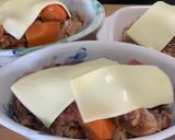 残り物アレンジ!鶏むね赤ワイン煮ドリア✨作り方6写真