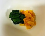 ほうれん草と柿の胡麻味噌和え作り方1写真