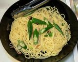 オクラとしらすのパスタ作り方8写真