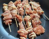 節約なのに激ウマ！豚こま肉串焼き作り方2写真