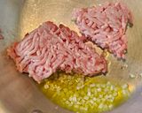 椎茸入りバジルトマトミートスパゲティ作り方2写真