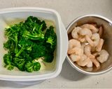 海老ブロッコリー和風クリーム蕎麦パスタ作り方1写真