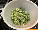 【男料理】夏バテ対策！長芋とオクラの梅肉和え作り方2写真