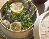 豚と豆苗のレモン蒸し作り方6写真