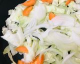 アレンジ★日清焼そば●煮込み野菜焼きそば作り方1写真