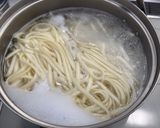 簡単スピード調理♪豚ネギ肉汁つけうどん作り方4写真