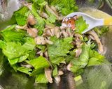 セロリの葉と舞茸とレモンの冷製パスタ作り方3写真