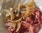 レンジでラム肉料理☆丼☆昼食&今日の夕食作り方1写真