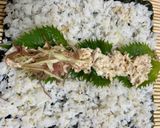 茗荷とツナの海苔巻き作り方7写真