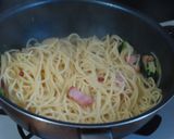 菜の花とベーコンのペペロンチーノ作り方13写真