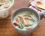 ほっこり♡さつまいもと小松菜の豆乳スープ作り方5写真