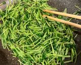 豆苗の炒め物作り方5写真