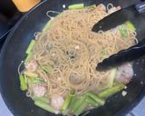 海老とアスパラの柚子胡椒ワンパンパスタ作り方4写真