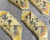 お弁当⭐︎冷凍パイシートでしらす明太パイ作り方10写真