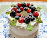 クリスマスメニュー！リースシフォンケーキ作り方14写真