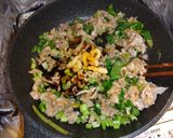 豚肉・小松菜・卵チャーハン作り方3写真
