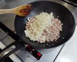 れんこんとひき肉の焼き巾着作り方3写真