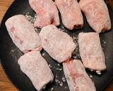 豚ロースの野菜巻き(生姜焼きタレ)作り方3写真