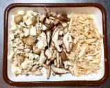 きのこと山菜水煮のあんかけうどん作り方2写真