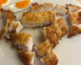 フライチキンと卵のボリューム親子サラダ作り方4写真