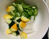肉無豆腐簡単赤味噌キムチ味野菜炒め作り方9写真