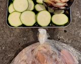 鶏もも肉とズッキーニのみょうがポン酢炒め作り方1写真